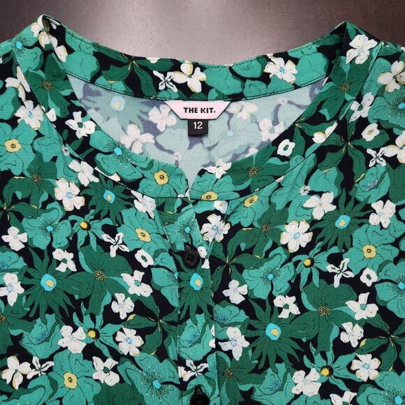 The Kit Cobie Shirtdress Green Primrose Size 12 - Picture 4 of 7